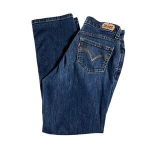 Levi's Perfectly Slimming 512 Straight Leg Jeans 28 x 30 Dark Wash (2959)